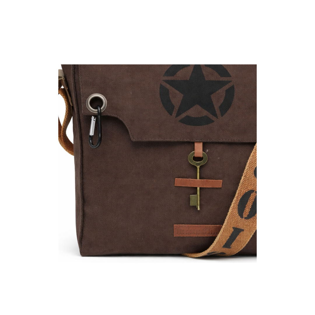 Brown Unisex Messenger Bag for Everyday Use 186